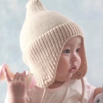 寶寶針織綁線帽